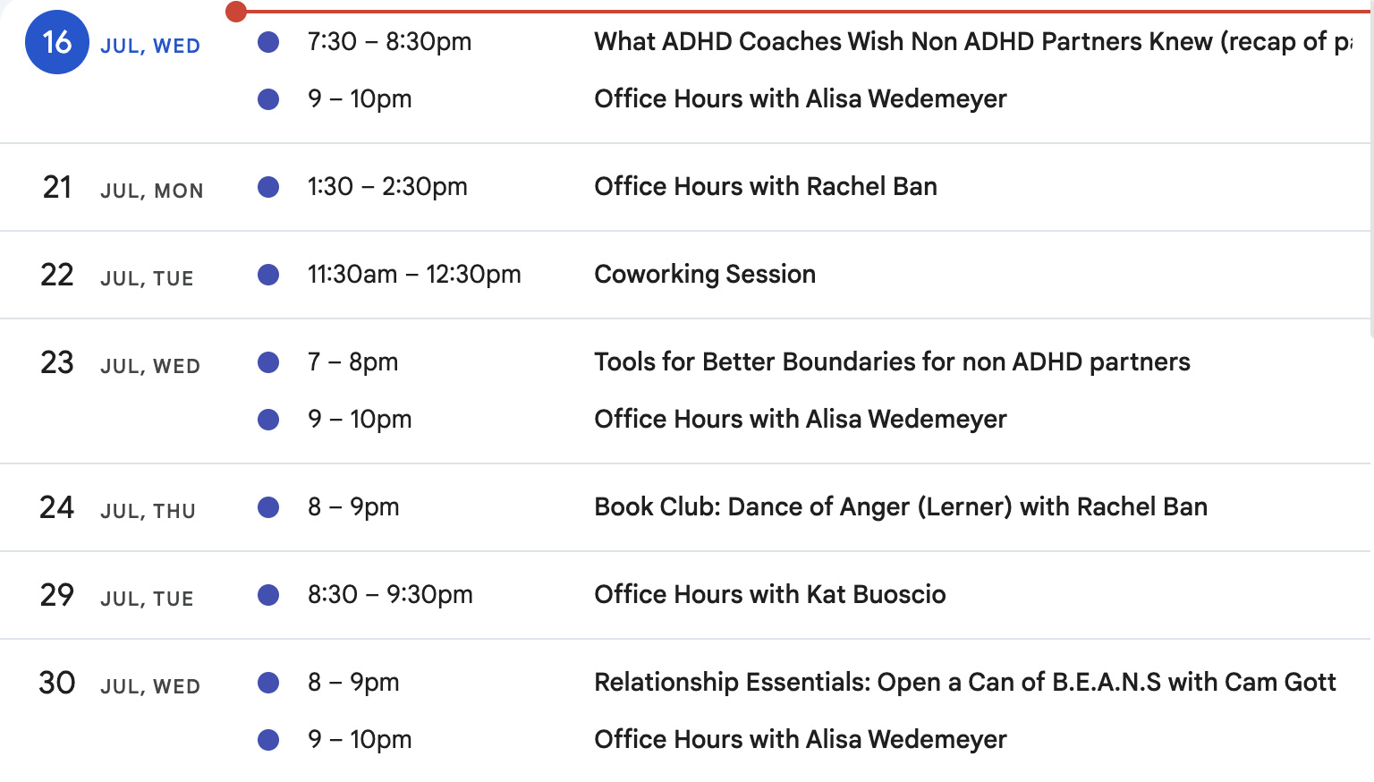 Explore Intent to Action (i2a) Upcoming Events