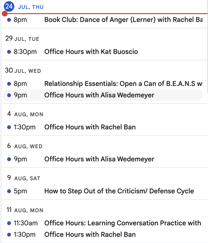 Explore Intent to Action (i2a) Upcoming Events
